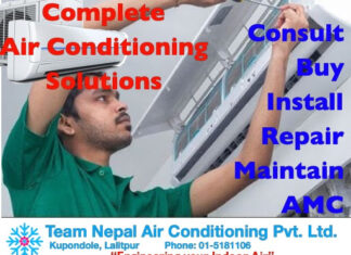 Air Conditioning your indoor turns out to be very proper investment AC repair in Nepal